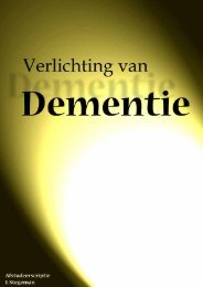 Verlichting van Dementie â I. Stegeman - SWIZ