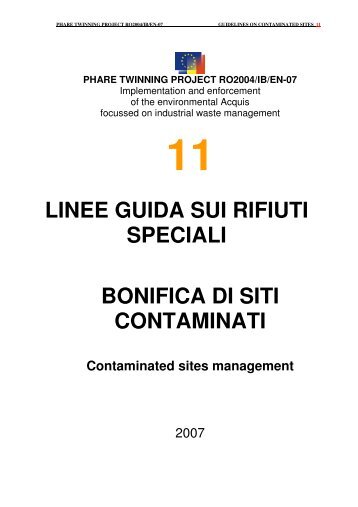 Bonifiche di siti contaminati - ARPAL