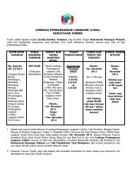 lembaga pembangunan langkawi (lada) kenyataan tender