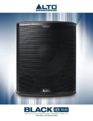 Spec Sheet - Alto Professional