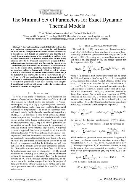 Online proceedings - EDA Publishing Association