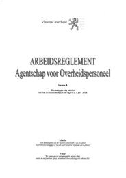 Arbeidsreglement AgO - Bestuurszaken