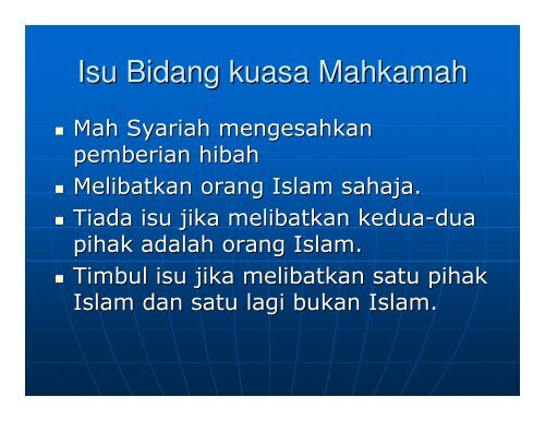 HIBAH DALAM UNDANG-UNDANG PENTADBIRAN HARTA ISLAM ...