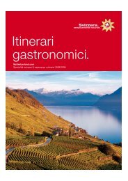 Itinerari gastronomici. - Switzerland Cheese Marketing AG