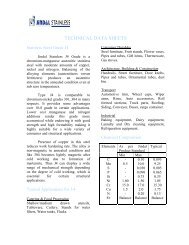 TECHNICAL DATA SHEETS - Gual Steel