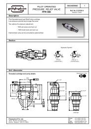 pilot operated pressure relief valve ppr 06k - Polyhydron Group of ...