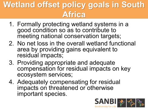 Wetland Offsets