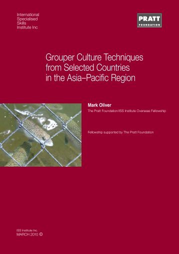 Grouper Culture Techniques from Selected Countries in the Asia ...