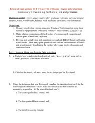 Earth Materials, Processes and Isostasy