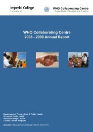 2009 Annual Report - Imperial College Faculty of Medicine ...