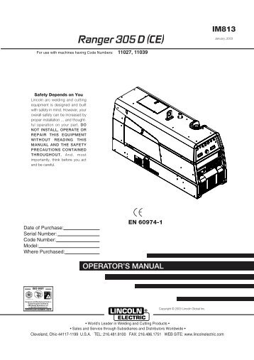 Ranger 305 D (CE) - Sveiseeksperten