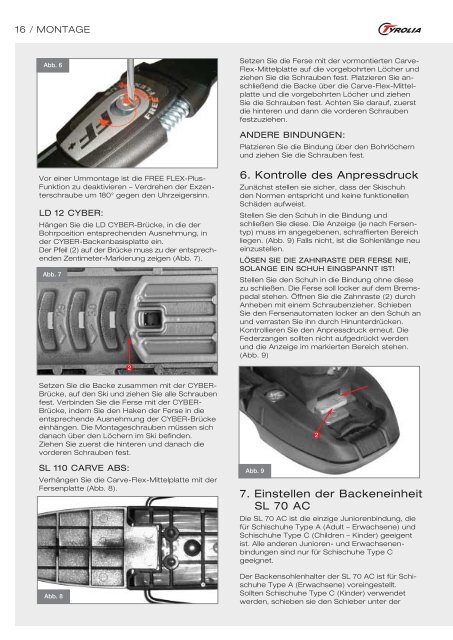 Technisches Handbuch - Tyrolia