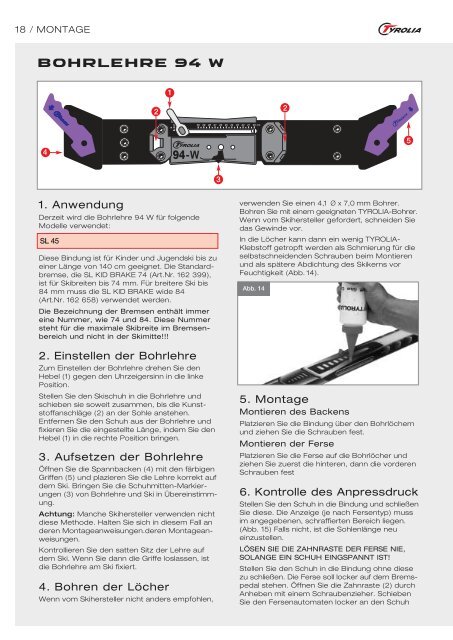 Technisches Handbuch - Tyrolia