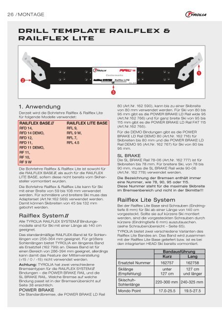 Technisches Handbuch - Tyrolia