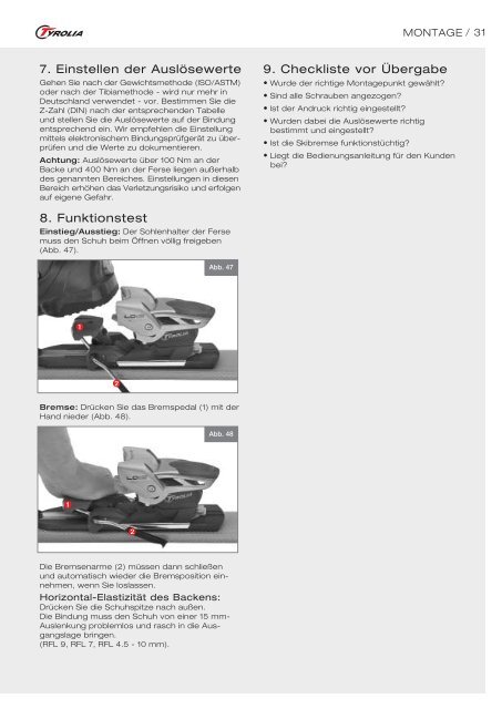 Technisches Handbuch - Tyrolia