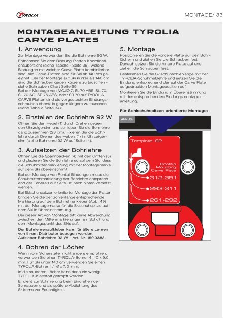 Technisches Handbuch - Tyrolia