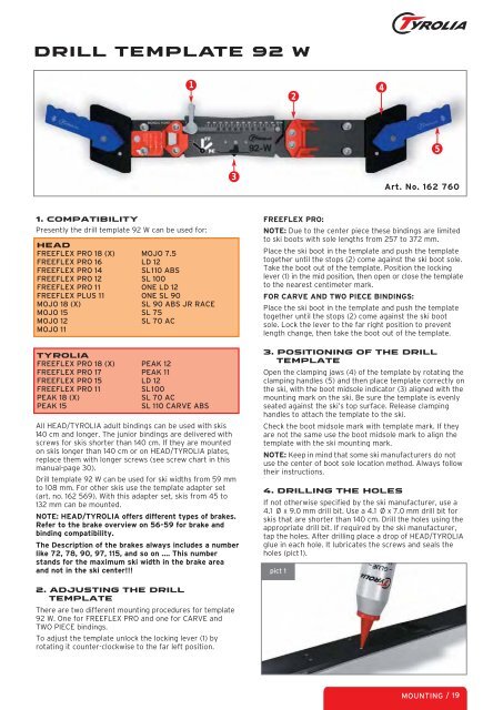 TECHNICAL MANUAL - Tyrolia