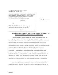 Motion for Temporary Restraining Order - Brennan Center for Justice