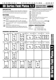 SB Series Field Plates 1.1 SB Series Field Plates 1.1 - Jands