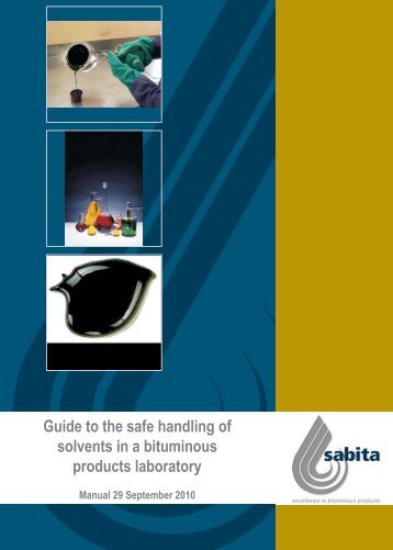 Guide to the safe handling of solvents in a bituminous ... - Aapaq.org