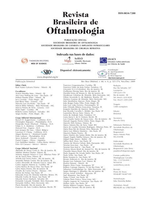 Nov-Dez - Sociedade Brasileira de Oftalmologia