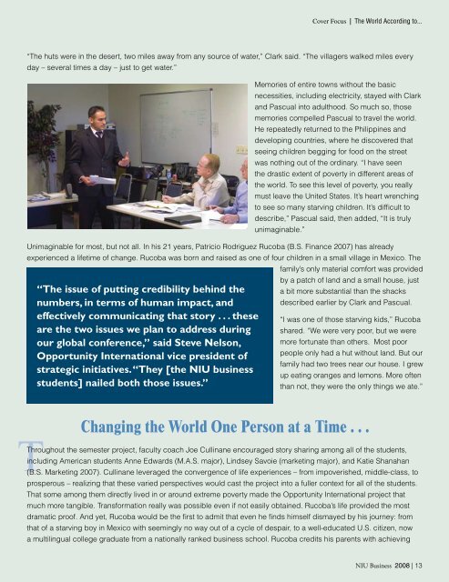 Spring 2008 Issue - NIU College of Business - Northern Illinois ...