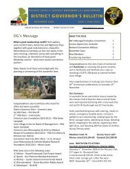 DISTRICT GOVERNOR'S BULLETIN - Lions Australia