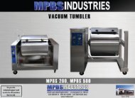 MPBS Industries Vacuum Tumbler