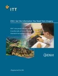 ENVI. Get the Information You Need from Imagery. - Exelis Visual ...