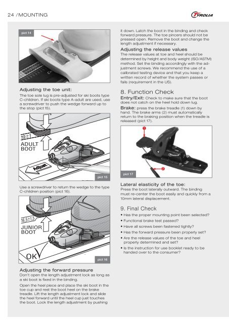 Technical Manual 2005/06 - Tyrolia