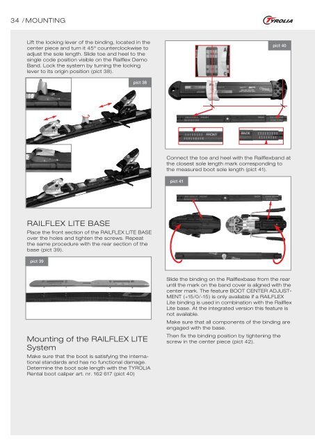 Technical Manual 2005/06 - Tyrolia