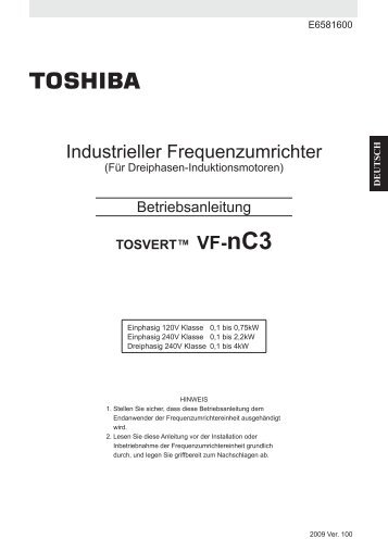 Anleitung (PDF - deutsch) - bei Elektromotoren.de