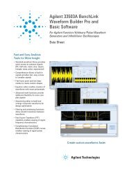 BenchLink Waveform Builder Pro Data Sheet - TEVET