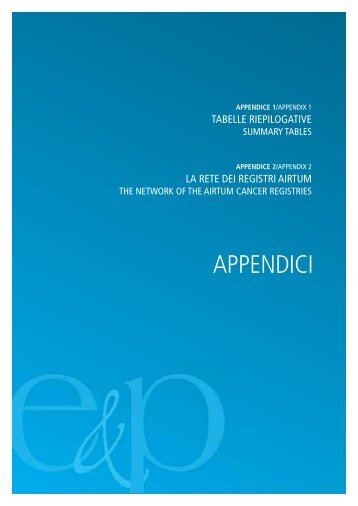 over EP - Associazione Italiana Registri Tumori
