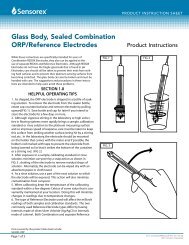 Glass Body, Sealed Combination ORP/Reference ... - Sensorex