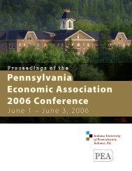 Proceedings of the 2006 Conference - Edinboro University