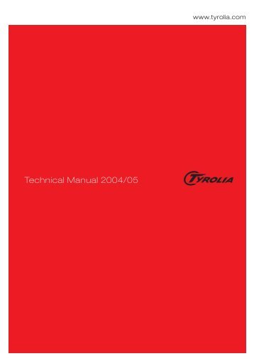Technical Manual - Tyrolia