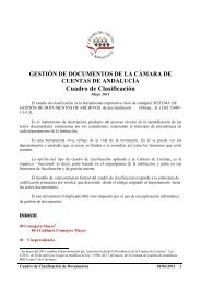 Cuadro de ClasificaciÃ³n - CÃ¡mara de Cuentas de AndalucÃ­a