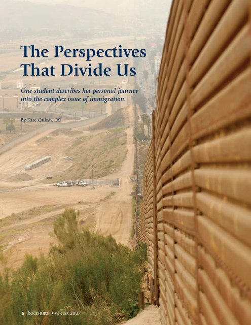 The Perspectives That Divide Us - Rockhurst University