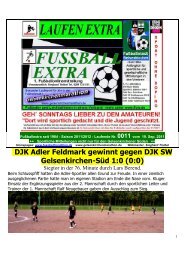 DJK Adler Feldmark gewinnt gegen DJK SW Gelsenkirchen-SÃ¼d 1:0 ...