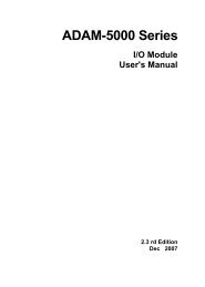 ADAM-5000 Series I/O Module User's Manual