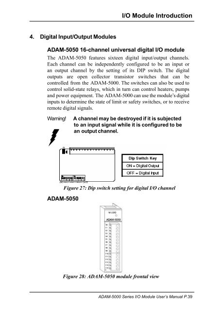 ADAM-5000 Series I/O Module User's Manual