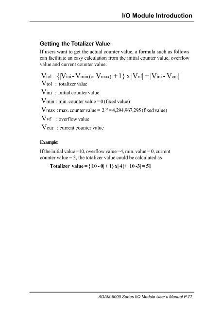 ADAM-5000 Series I/O Module User's Manual