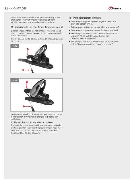 CAR VE PLA TE 9 SLR (seulement pour la location) - Tyrolia