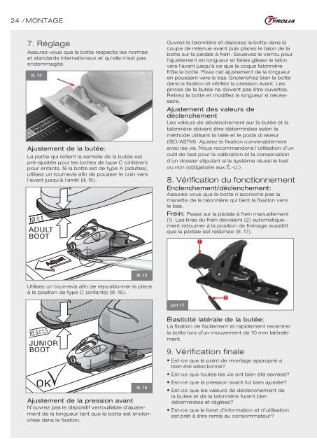 CAR VE PLA TE 9 SLR (seulement pour la location) - Tyrolia