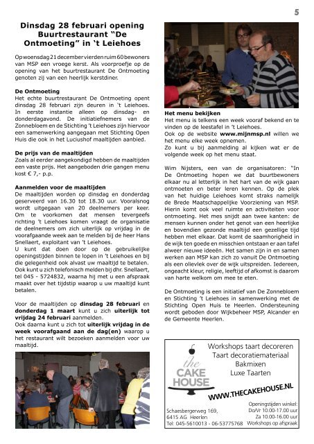 Wijkblad St. Wijkbeheer MSP, ed 1, 2012 - Mijn MSP