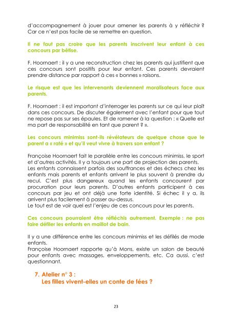 impacts psycho-affectifs des concours minimiss chez l'enfant - Visualis