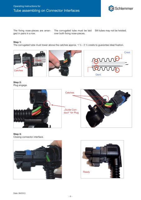 Tube assembling on Connector Interfaces - Schlemmer