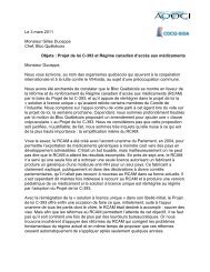 Lettre - RÃ©seau juridique canadien VIH/sida