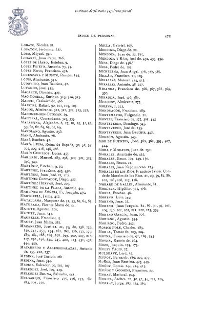 ÃƒÂNDICE DE PERSONAS - Armada EspaÃƒÂ±ola